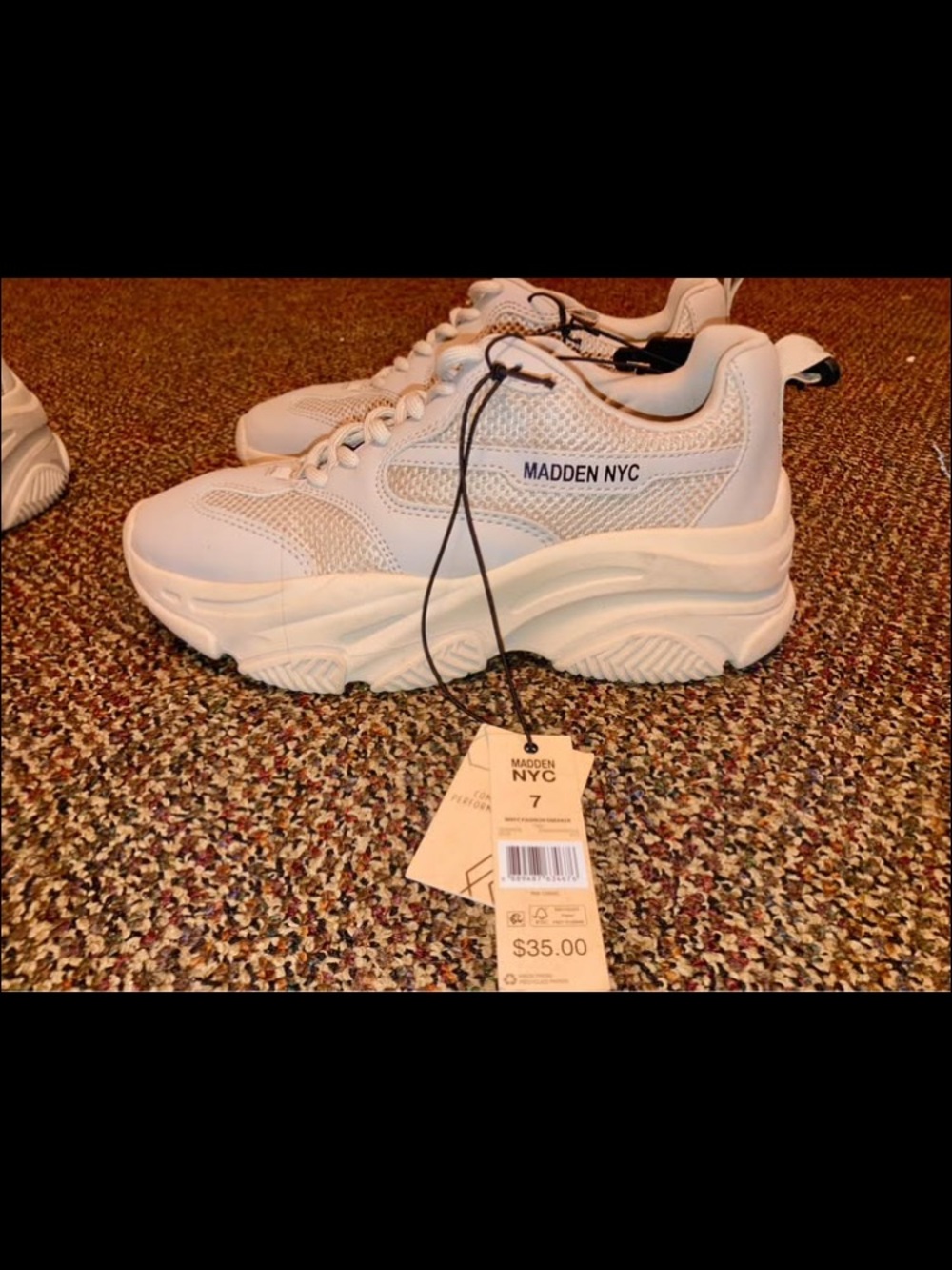 Steve Madden White Chunky Sneakers